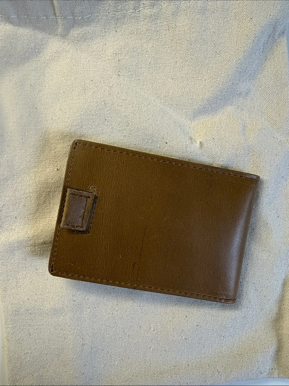 ANDAR Men's Tan Leather Card & Key Holder